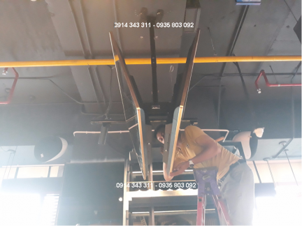 THI CÔNG LẮP ĐẶT MÀN HÌNH CHO NHÀ HÀNG BAOBEI, QUẬN 10, TP.HCM - Ảnh 3