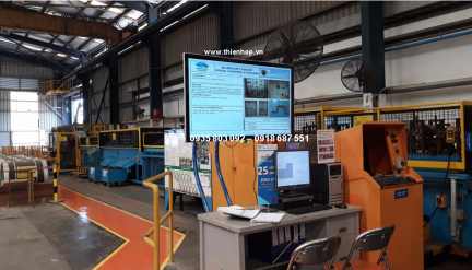 MÀN HÌNH LCD 55INCH TREO TƯỜNG LẮP NHÀ MÁY, XƯỞNG SẢN XUẤT - Ảnh 4