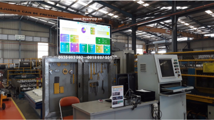 MÀN HÌNH LCD 55INCH TREO TƯỜNG LẮP NHÀ MÁY, XƯỞNG SẢN XUẤT - Ảnh 2