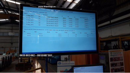 MÀN HÌNH LCD 55INCH TREO TƯỜNG LẮP NHÀ MÁY, XƯỞNG SẢN XUẤT - Ảnh 3